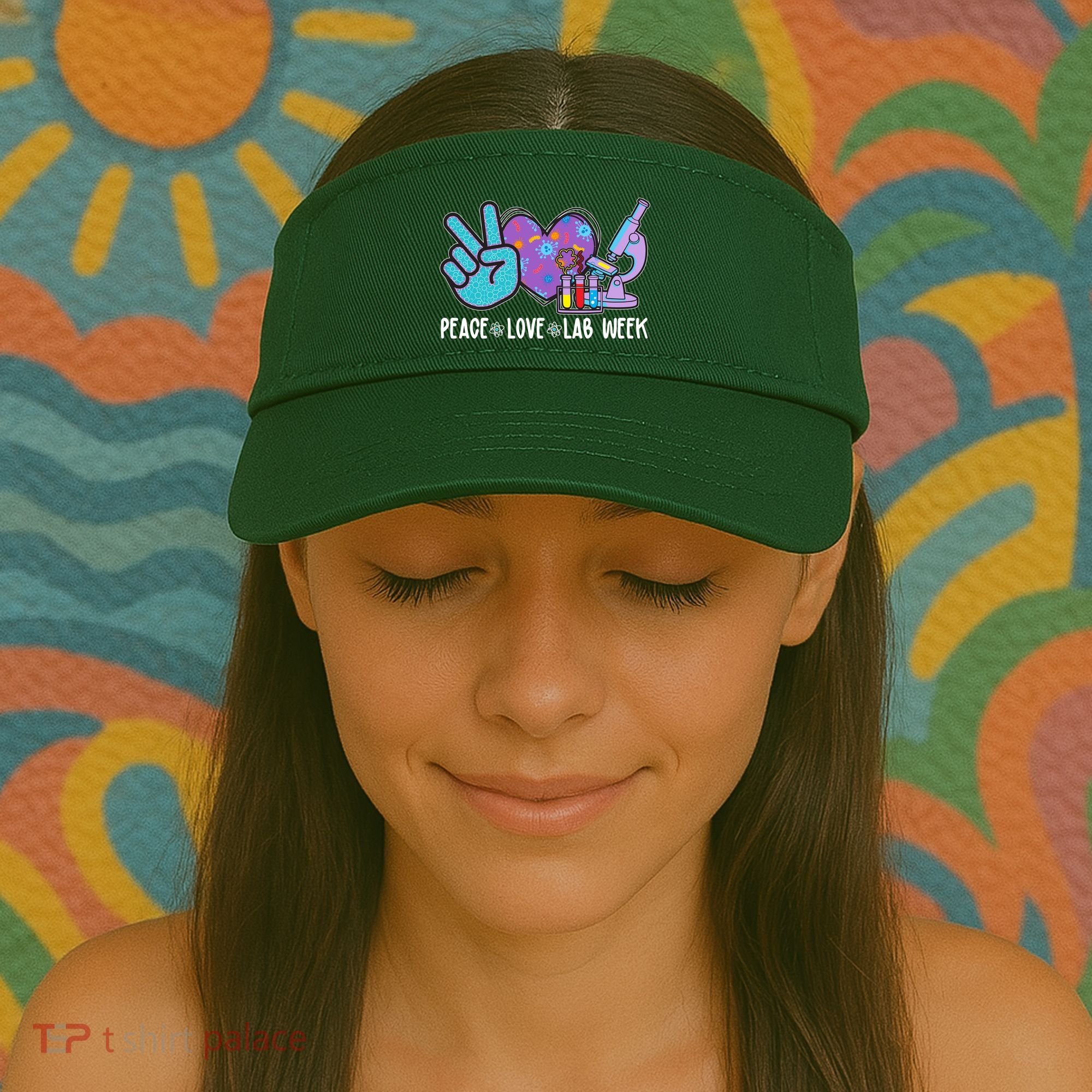 Peace Love Lab Week Science Fan Visor