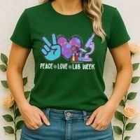 Peace Love Lab Week Science Fan Women's T-Shirt thumb 2