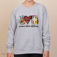 Peace Love Lottery Mexican Bingo Cards Latina Power Mexicana Women's Sweatshirt thumb 0