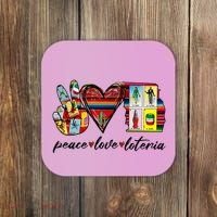 Peace Love Lottery Mexican Bingo Cards Latina Power Mexicana Coaster thumb 0