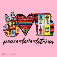 Peace Love Lottery Mexican Bingo Cards Latina Power Mexicana Coaster thumb 2