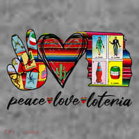 Peace Love Lottery Mexican Bingo Cards Latina Power Mexicana Toddler Hoodie thumb 2