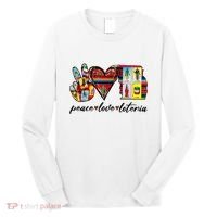 Peace Love Lottery Mexican Bingo Cards Latina Power Mexicana Long Sleeve Shirt thumb 0