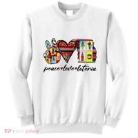 Peace Love Lottery Mexican Bingo Cards Latina Power Mexicana Sweatshirt thumb 0