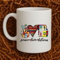 Peace Love Lottery Mexican Bingo Cards Latina Power Mexicana Coffee Mug thumb 2