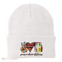 Peace Love Lottery Mexican Bingo Cards Latina Power Mexicana Beanie thumb 0