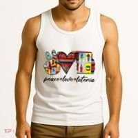 Peace Love Lottery Mexican Bingo Cards Latina Power Mexicana Tank Top thumb 3