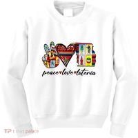 Peace Love Lottery Mexican Bingo Cards Latina Power Mexicana Kids Sweatshirt thumb 0