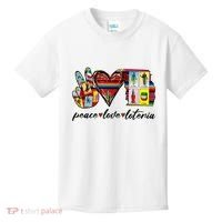 Peace Love Lottery Mexican Bingo Cards Latina Power Mexicana Kids T-Shirt thumb 0