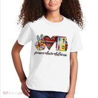 Peace Love Lottery Mexican Bingo Cards Latina Power Mexicana Kids T-Shirt thumb 2