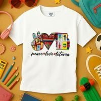 Peace Love Lottery Mexican Bingo Cards Latina Power Mexicana Kids T-Shirt thumb 3