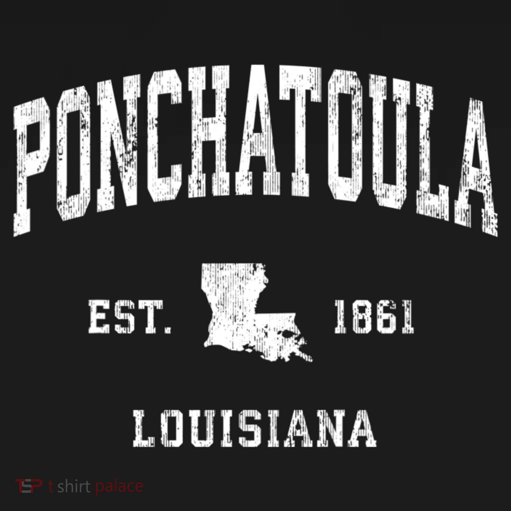 Ponchatoula Louisiana La Vintage Athletic T-Shirt