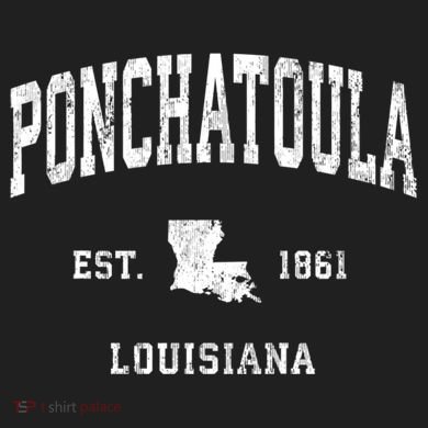 Ponchatoula Louisiana La Vintage Athletic 11oz C Handle Ceramic Mug