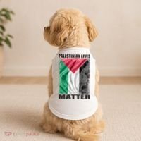 Palestinian Lives Matter Free Palestine Flag Palestinian Doggie Tank thumb 2