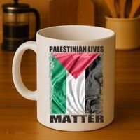 Palestinian Lives Matter Free Palestine Flag Palestinian Coffee Mug thumb 4