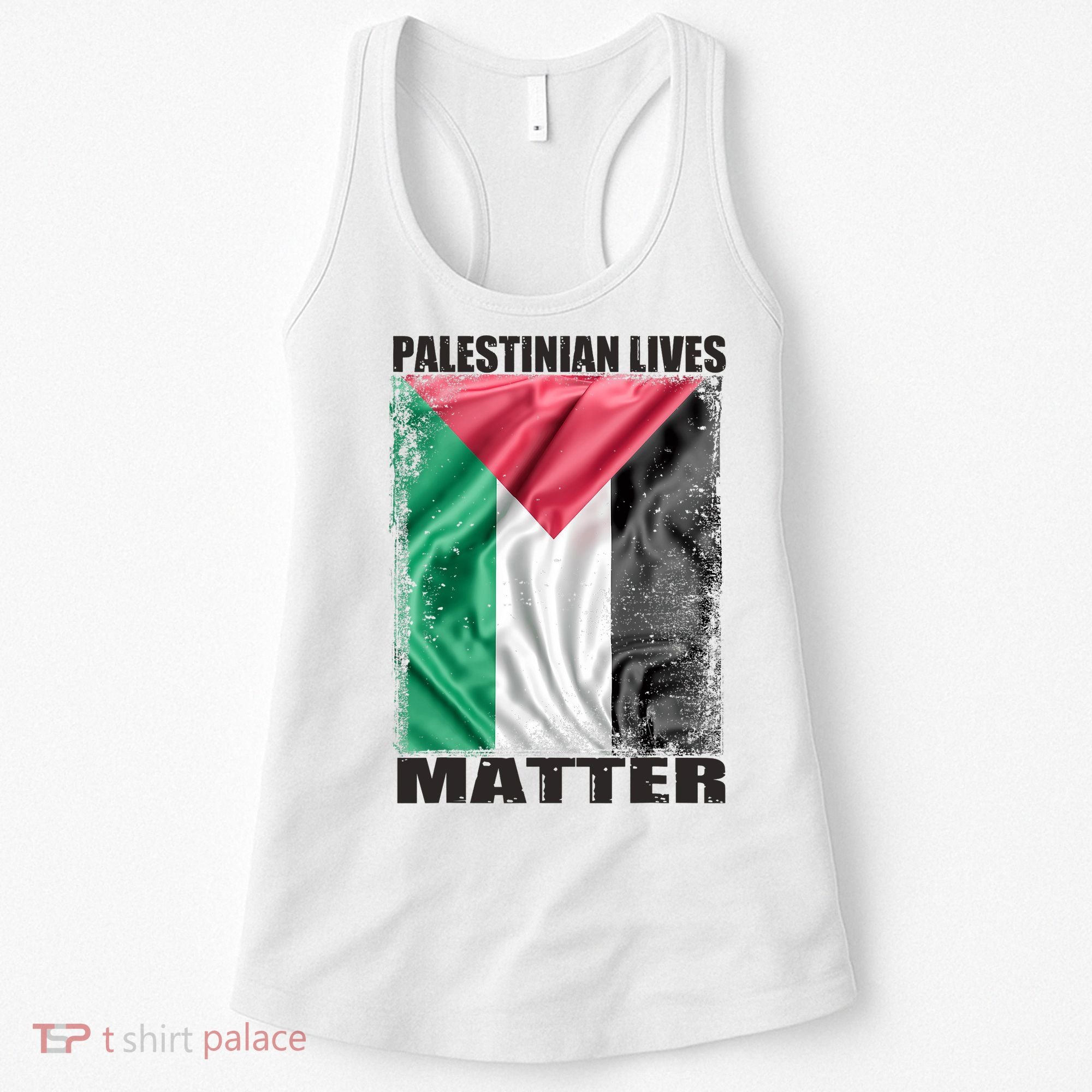 Palestinian Lives Matter Free Palestine Flag Palestinian Women's Tank Top