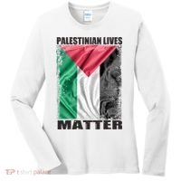 Palestinian Lives Matter Free Palestine Flag Palestinian Women's Long Sleeve Shirt thumb 0