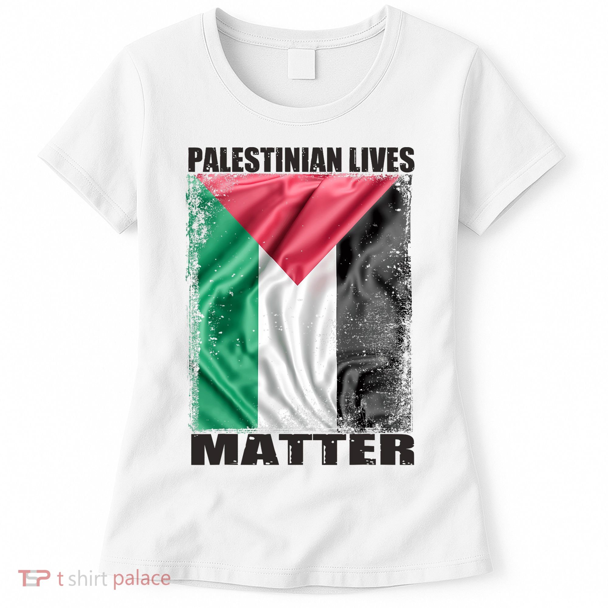 Palestinian Lives Matter Free Palestine Flag Palestinian Women's T-Shirt