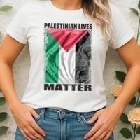 Palestinian Lives Matter Free Palestine Flag Palestinian Women's T-Shirt thumb 2
