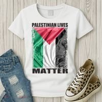 Palestinian Lives Matter Free Palestine Flag Palestinian Women's T-Shirt thumb 3