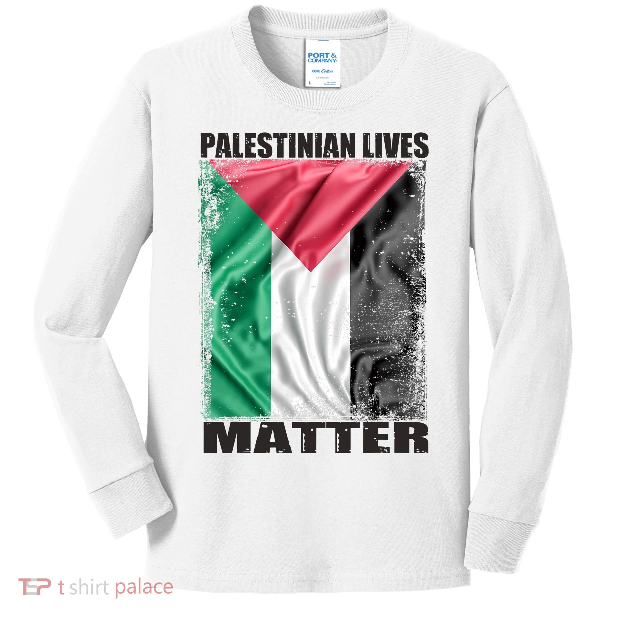 Palestinian Lives Matter Free Palestine Flag Palestinian Kids Long Sleeve Shirt