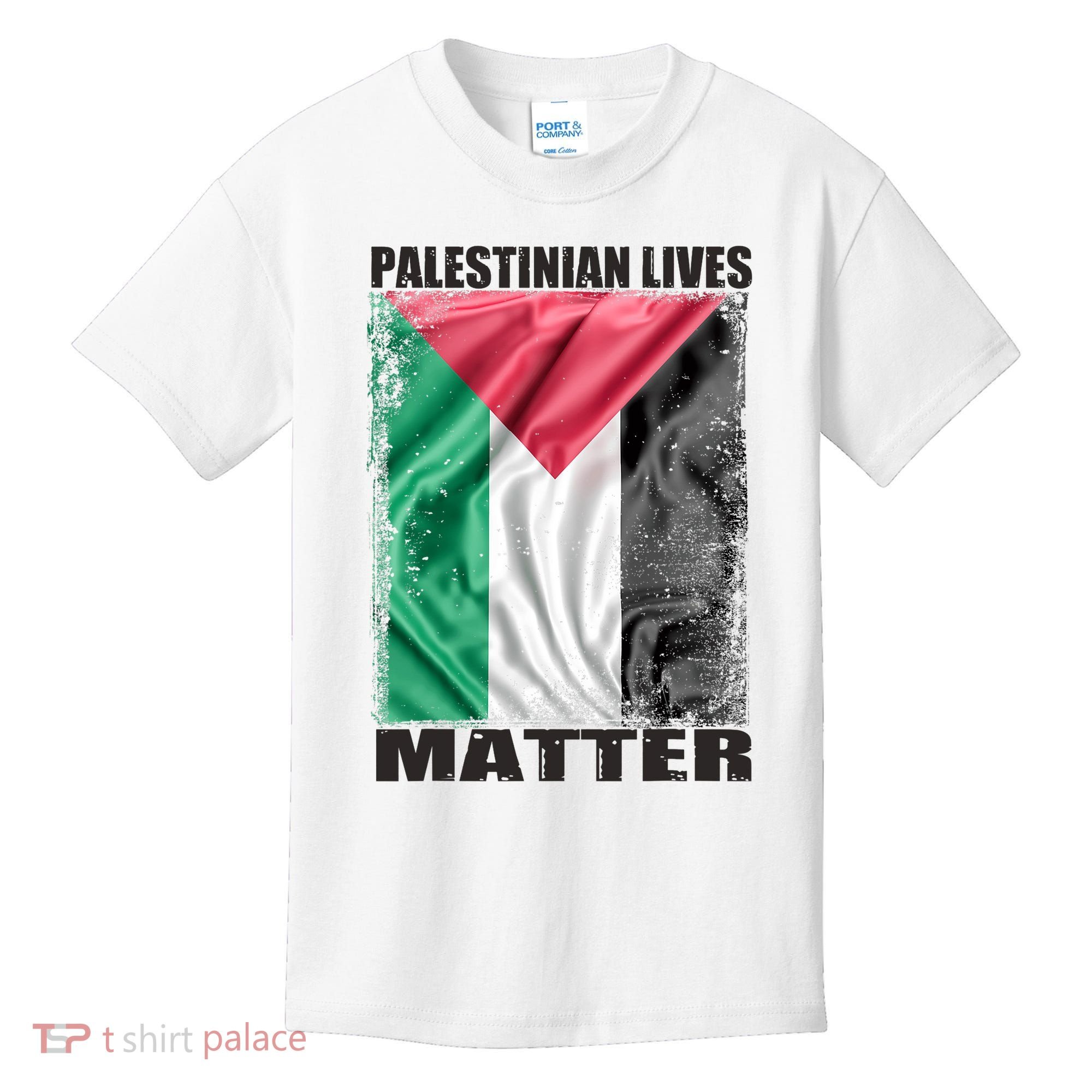 Palestinian Lives Matter Free Palestine Flag Palestinian Kids T-Shirt