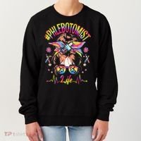 Phlebotomist Life Messy Bun Women Nurse Phlebotomy Women's Sweatshirt thumb 0