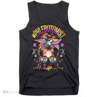 Phlebotomist Life Messy Bun Women Nurse Phlebotomy Tank Top thumb 0