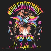 Phlebotomist Life Messy Bun Women Nurse Phlebotomy Golf Towel thumb 3