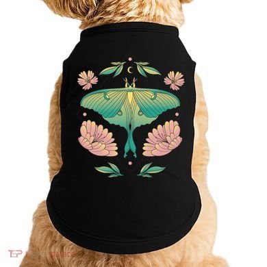 Pastel Luna Moth Butterfly Bug Insect Doggie Tank