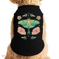 Pastel Luna Moth Butterfly Bug Insect Doggie Tank thumb 0