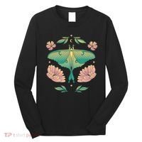 Pastel Luna Moth Butterfly Bug Insect Long Sleeve Shirt thumb 0