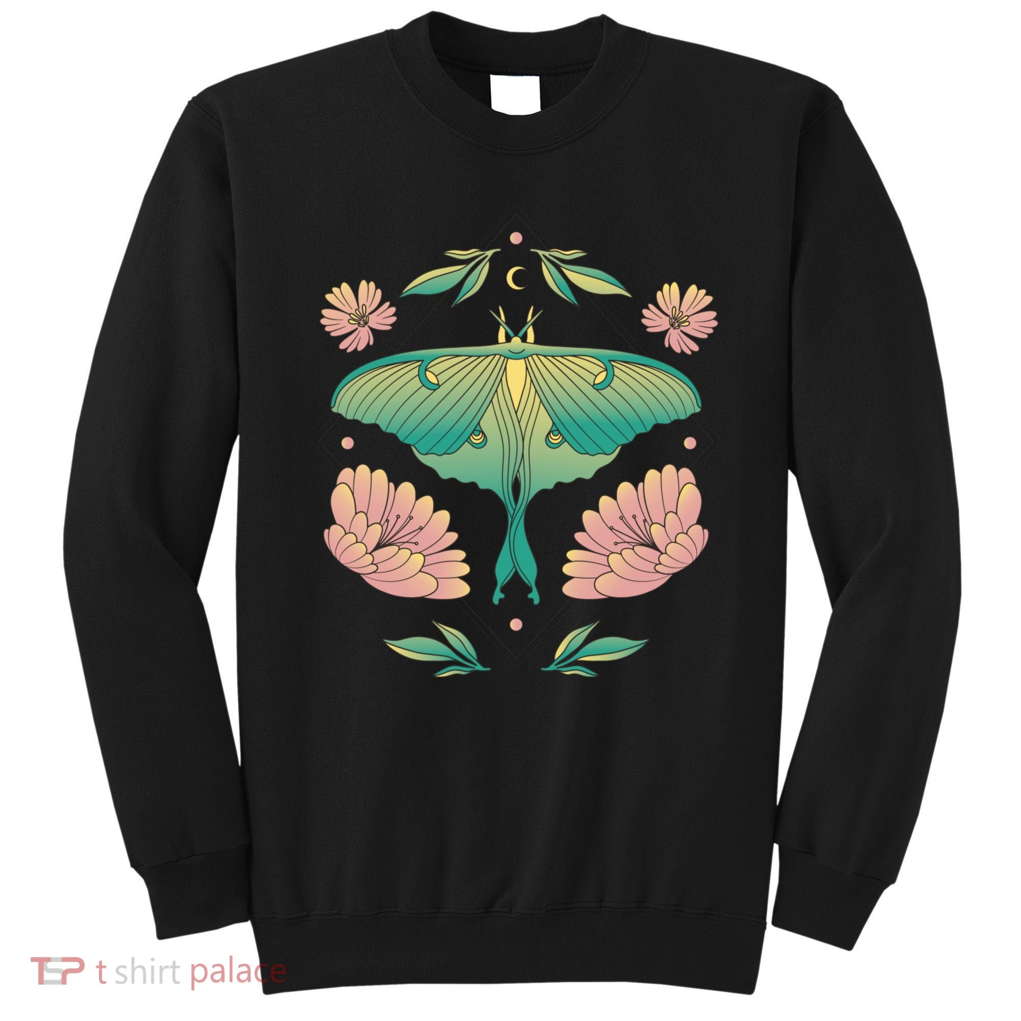 Pastel Luna Moth Butterfly Bug Insect Sweatshirt