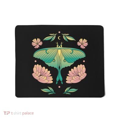 Pastel Luna Moth Butterfly Bug Insect Mousepad