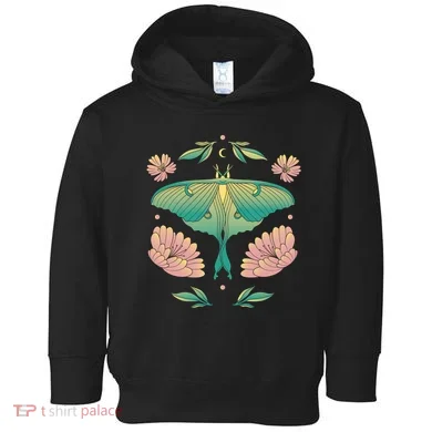 Pastel Luna Moth Butterfly Bug Insect Toddler Hoodie
