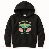 Pastel Luna Moth Butterfly Bug Insect Kids Hoodie thumb 0