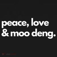 Peace Love & Moo Deng Polo thumb 3
