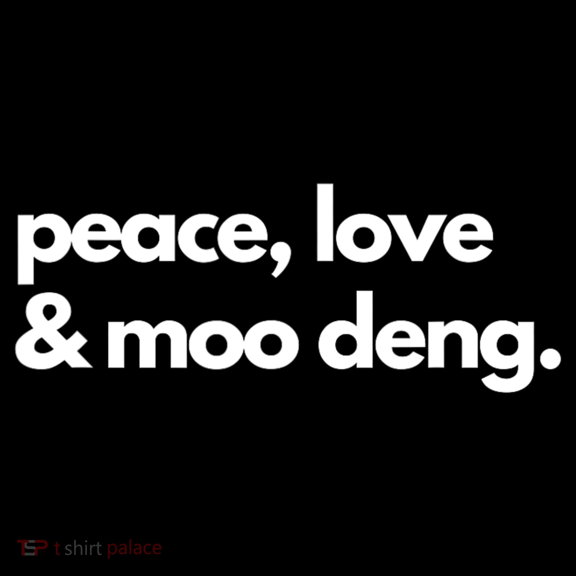 Peace Love & Moo Deng Ornament