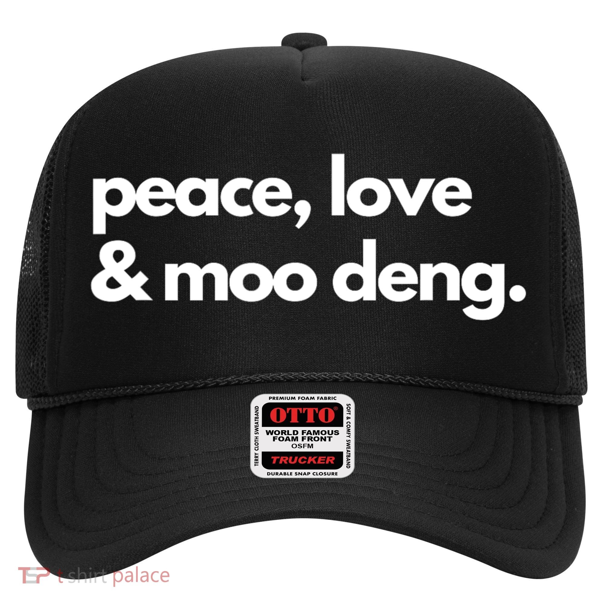 Peace Love & Moo Deng Hat