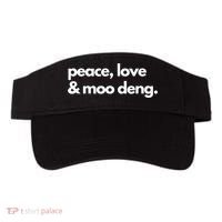 Peace Love & Moo Deng Visor thumb 0