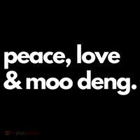 Peace Love & Moo Deng Kids Long Sleeve Shirt thumb 2