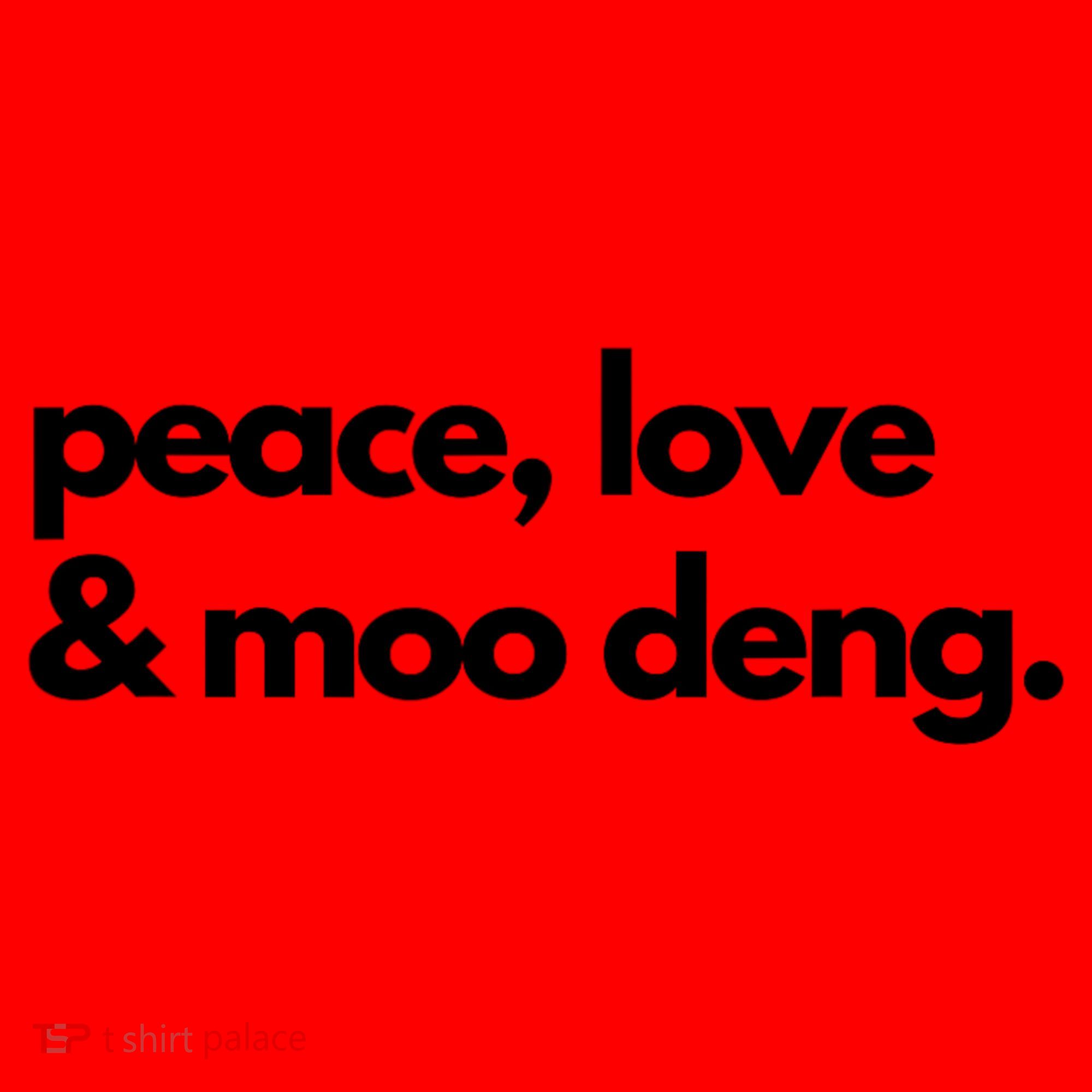 Peace Love & Moo Deng Santa Hat