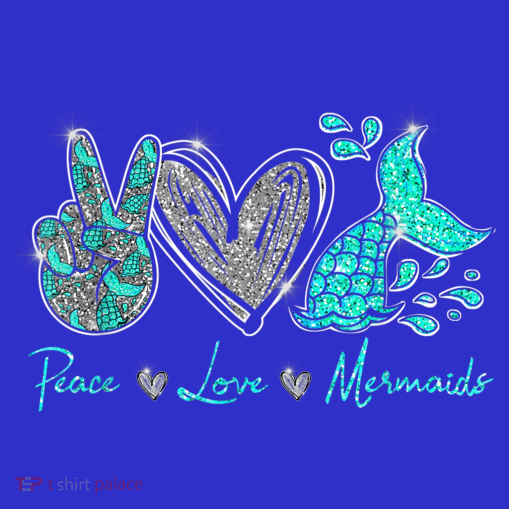 Peace Love Mermaids Mermaid Lover Funny Gift Funny Gift Women's Tank Top