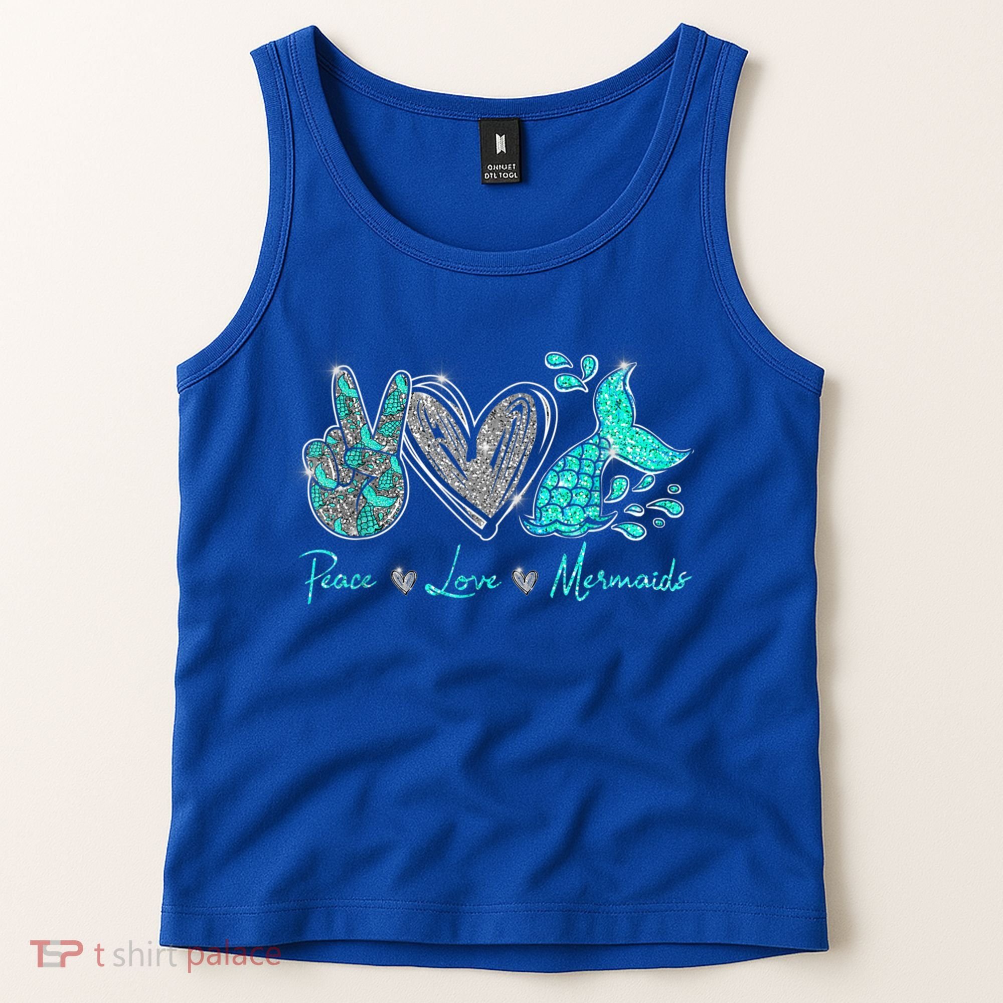 Peace Love Mermaids Mermaid Lover Funny Gift Funny Gift Tank Top