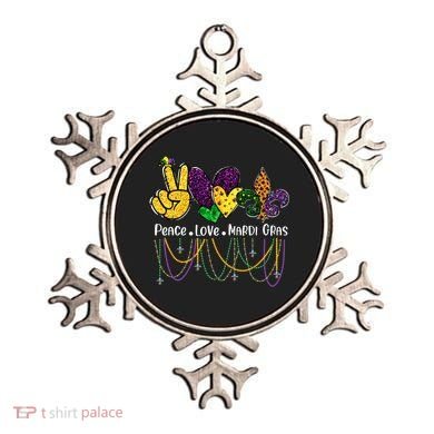 Peace Love Mardi Gras Beads For Women Carnival Parade Ornament