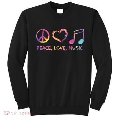Peace Love Music Hippie Sweatshirt