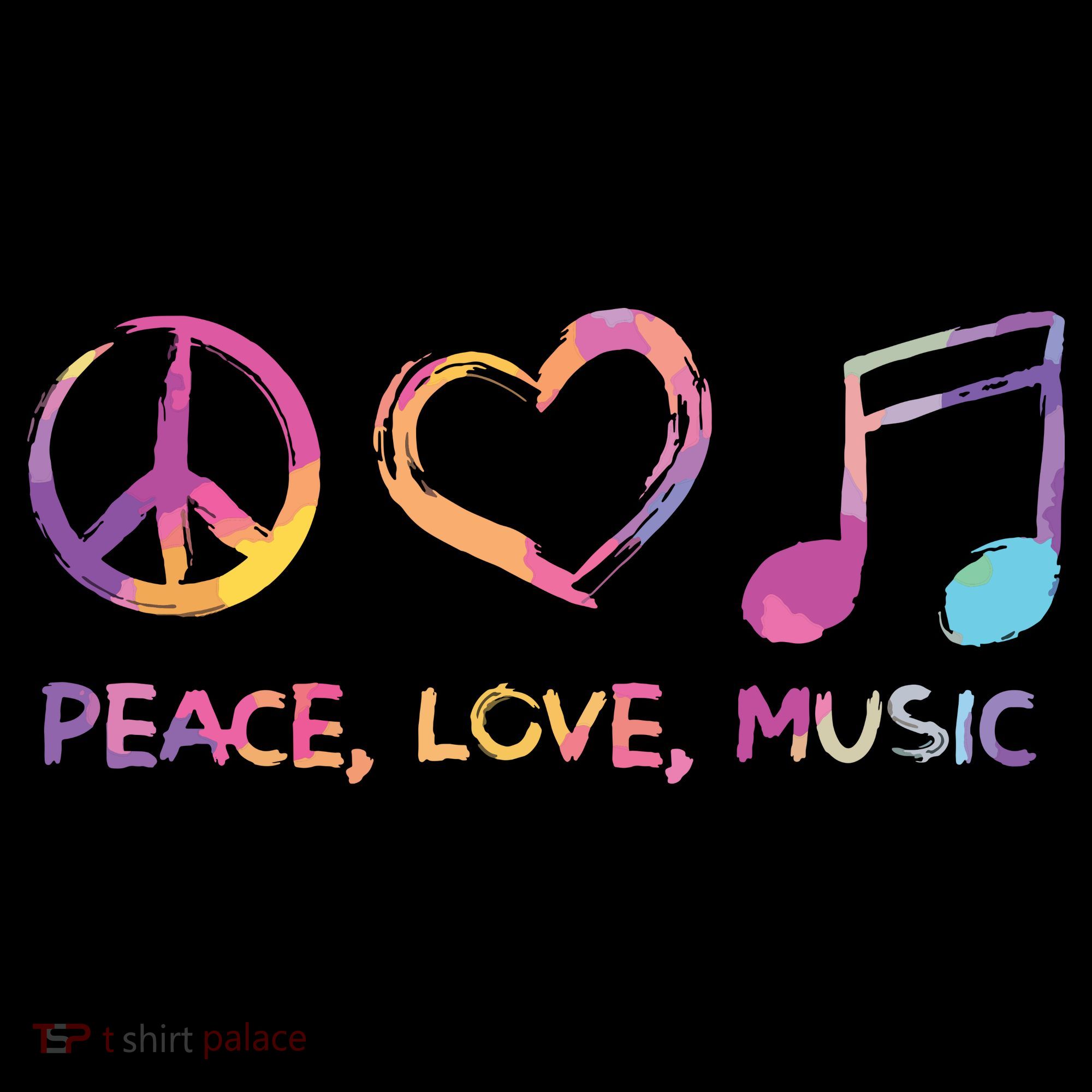 Peace Love Music Hippie Sweatshirt