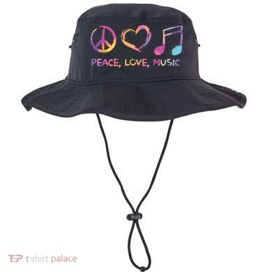 Peace Love Music Hippie Bucket Hat