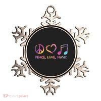 Peace Love Music Hippie Ornament thumb 0
