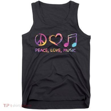 Peace Love Music Hippie Tank Top